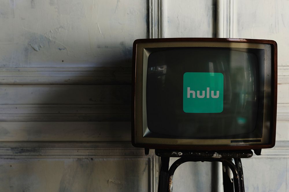 Hulu logo showing on a retro television screen. BANGKOK, THAILAND, 1 NOV 2018.