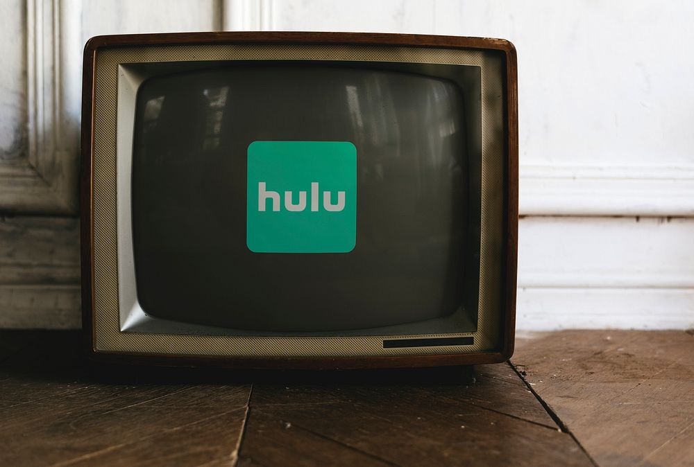 Hulu logo showing on a retro television screen. BANGKOK, THAILAND, 1 NOV 2018.