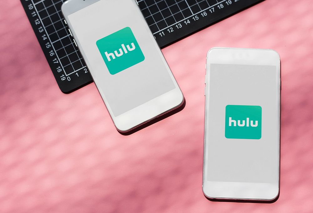 Hulu logo showing on mobile phones. BANGKOK, THAILAND, 1 NOV 2018.