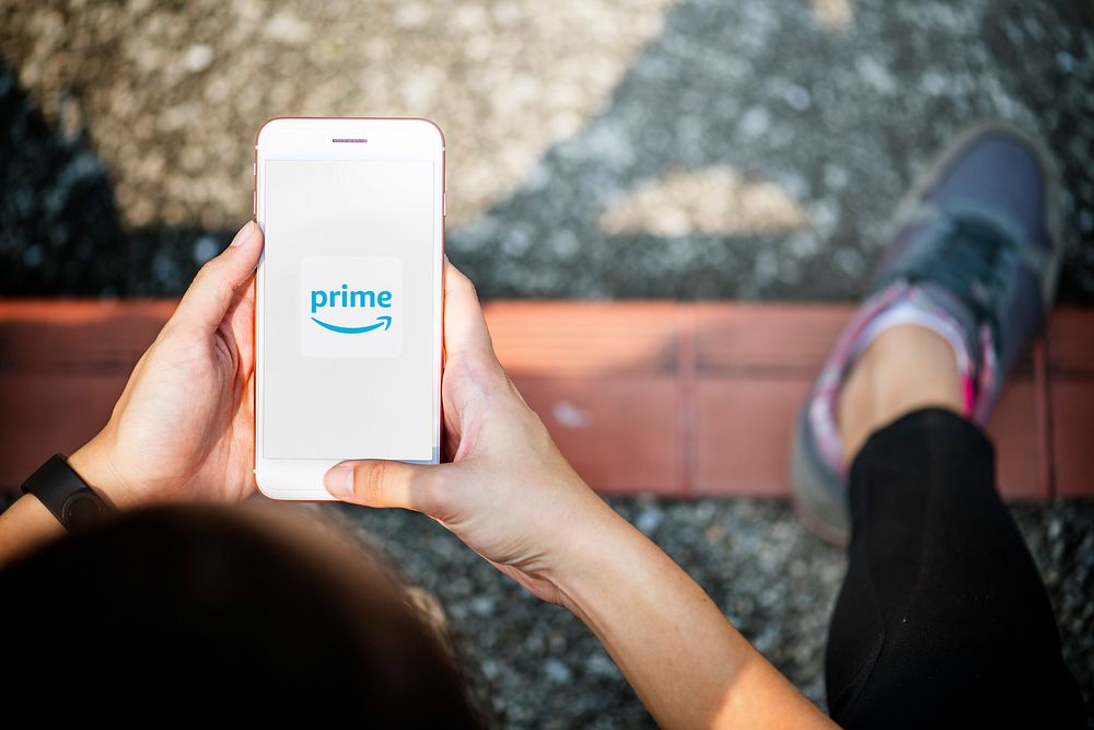 Amazon Prime Video logo showing Free Photo rawpixel