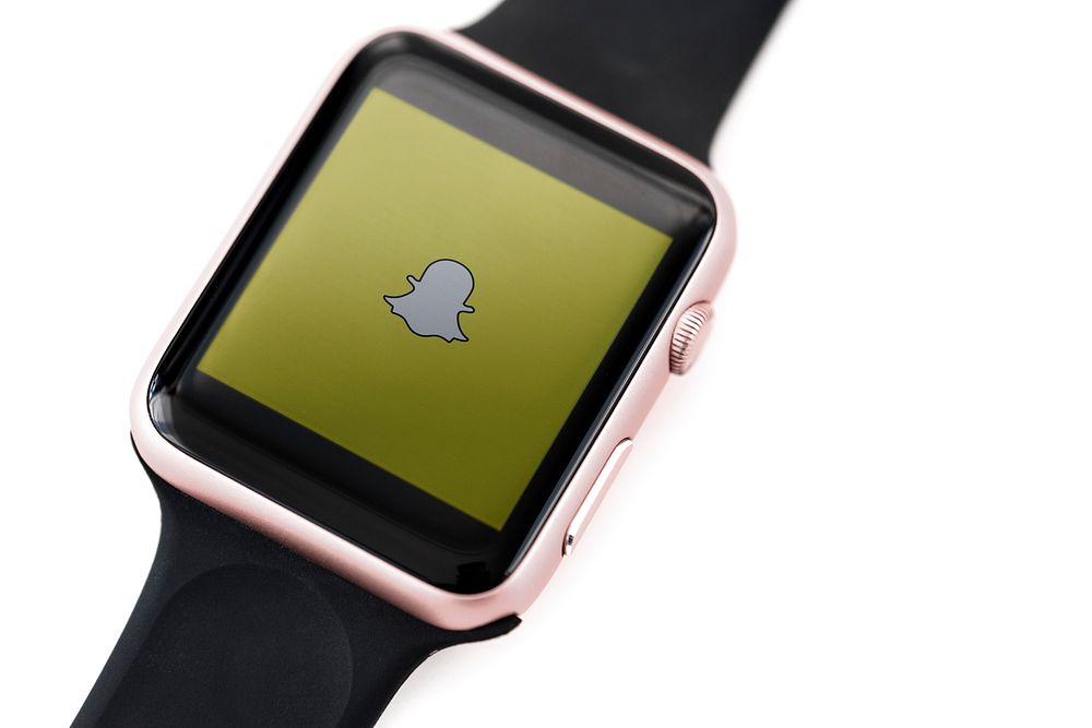 Snapchat logo showing smartwatch. BANGKOK, | Free Photo - rawpixel