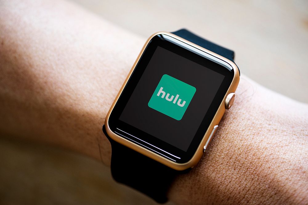 Hulu logo showing on a smartwatch. BANGKOK, THAILAND, 1 NOV 2018.
