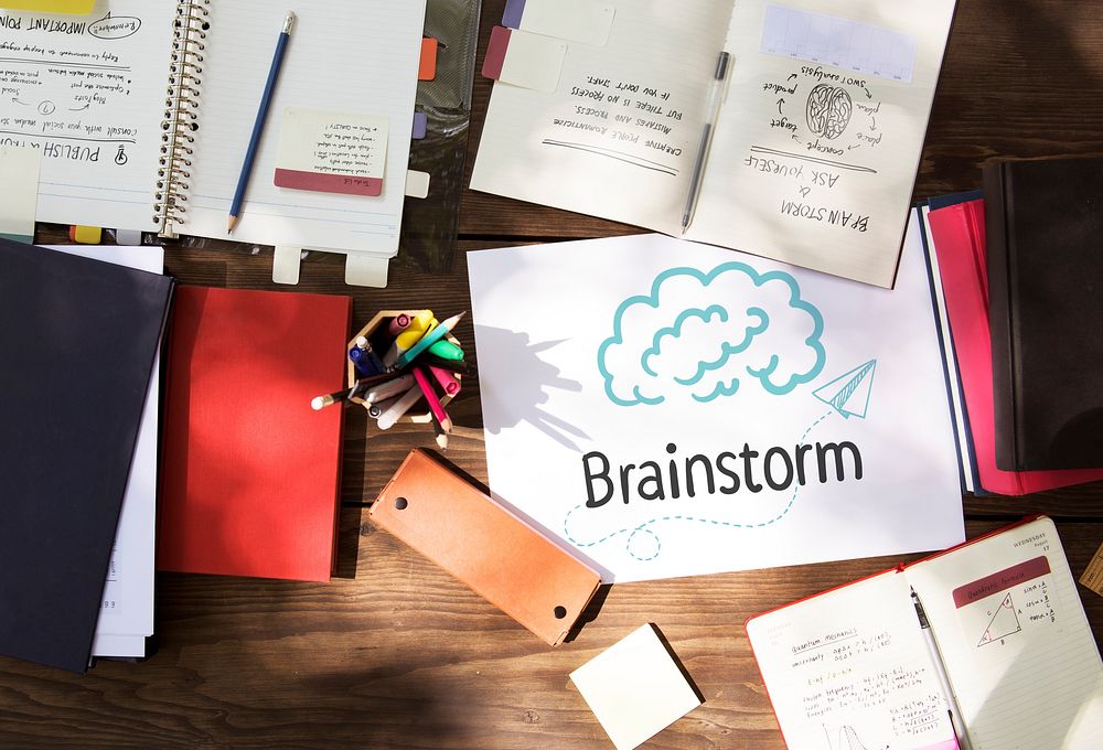 Text Brainstorm in a workspace