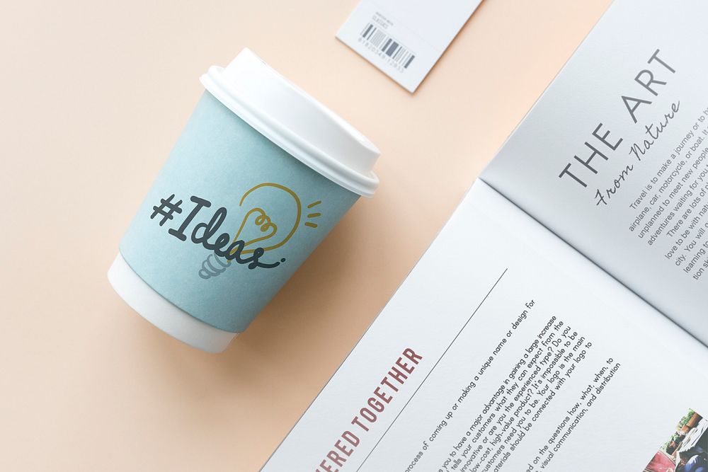 Hashtag Ideas on a paper cup