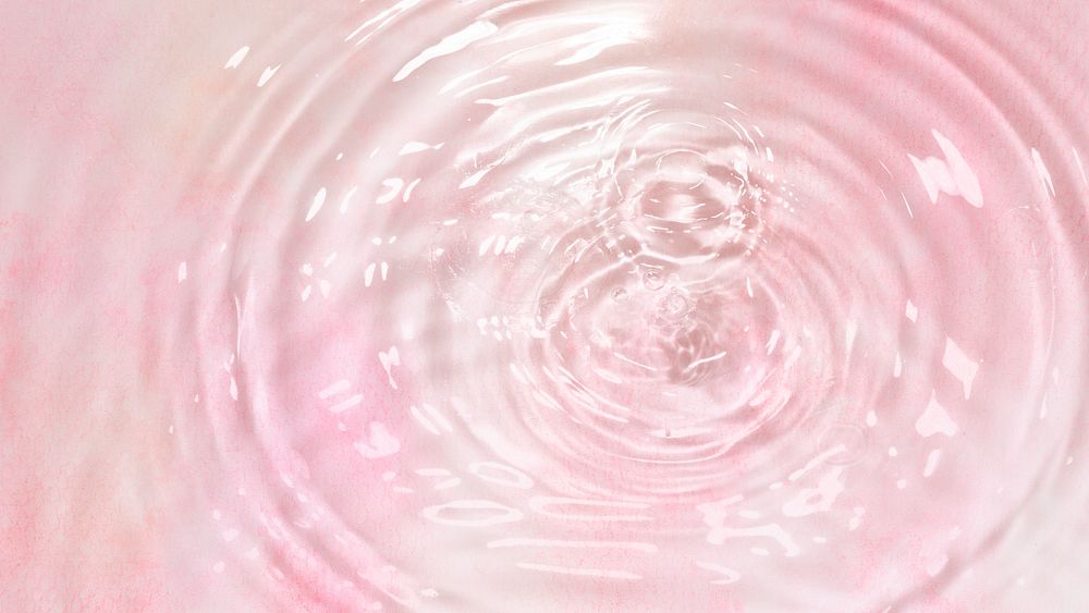 Pink water ripple wallpaper background