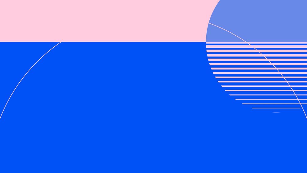 Minimal moon wallpaper in pink and blue