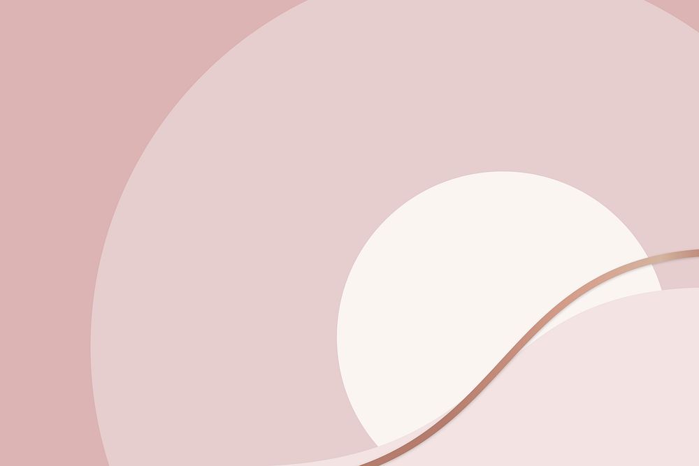 Pink gold wave background vector aesthetic