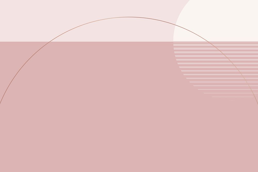 Minimal Nordic style moon background vector in nude pink