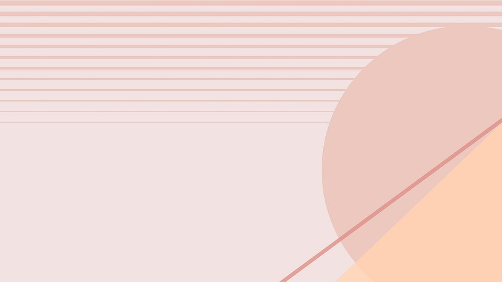 Moon geometric aesthetic wallpaper vector in pastel pink and orange