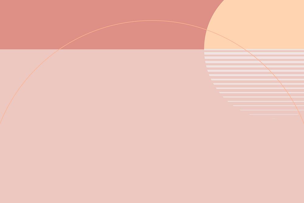 Pastel pink background psd in geometric style