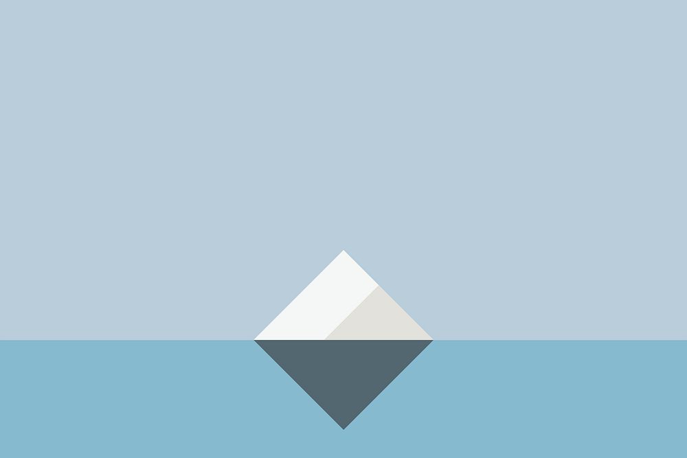 Winter blue rhombus background vector in minimal style
