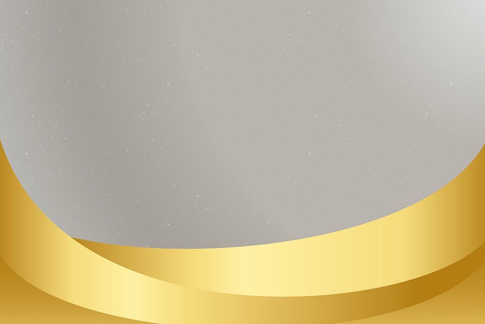 Gray background with golden wave