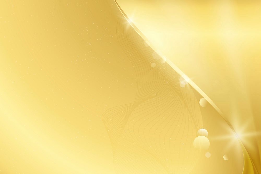 Golden background vector with shiny border
