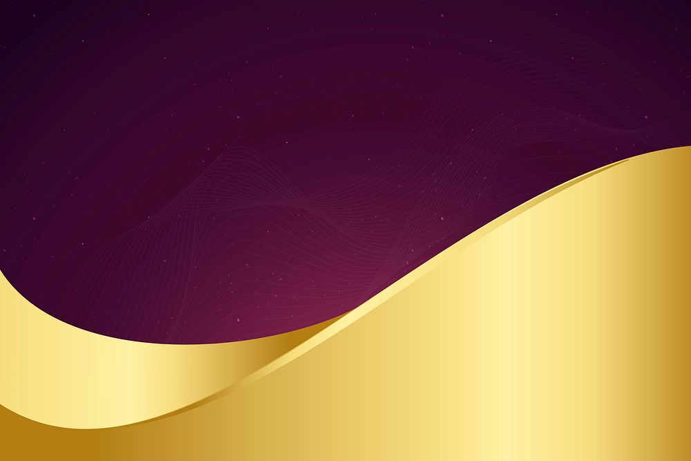 Luxury background vector with gold wave