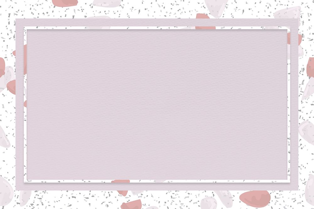 Pink terrazzo frame psd with design space