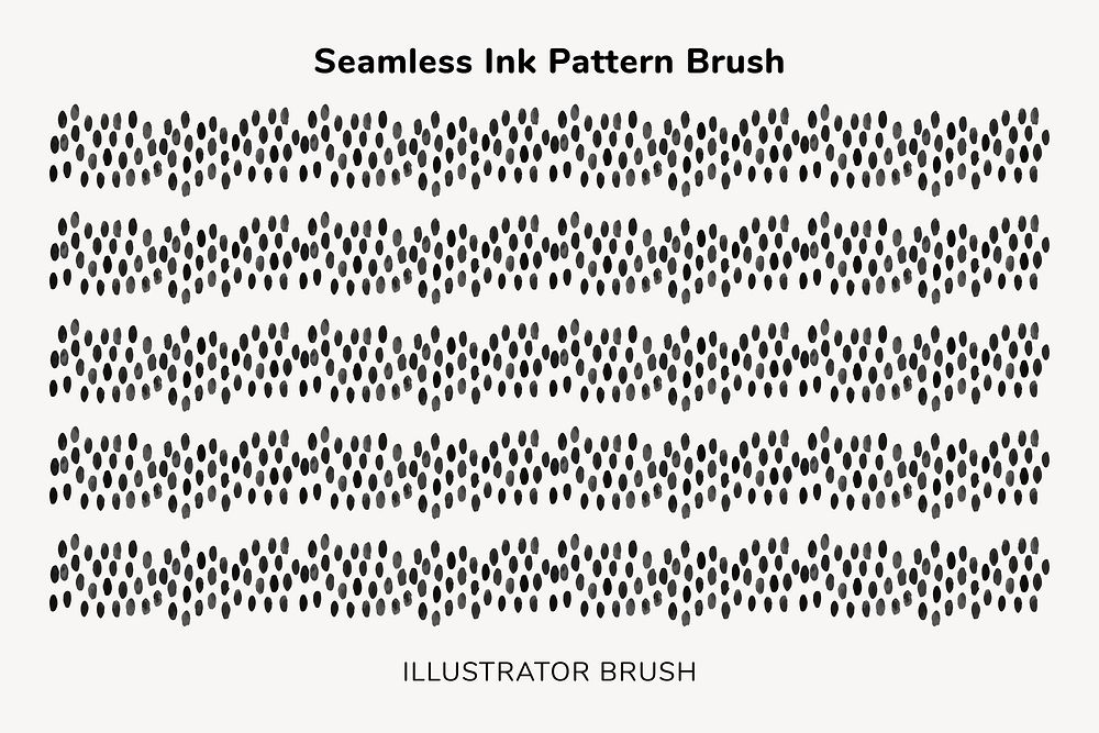Ink pattern illustrator brush vector add-on set