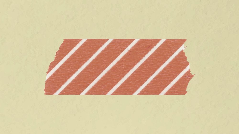 Pattern washi tape clipart, orange stripes design