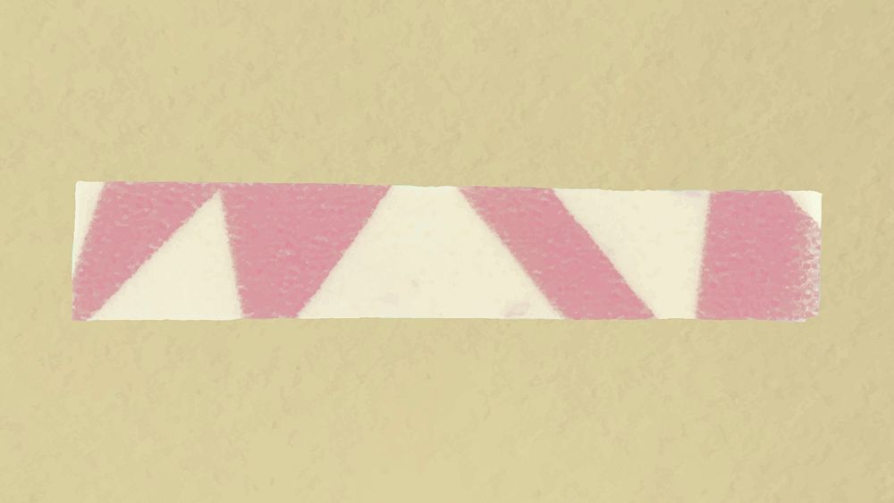 Pastel abstract washi tape clipart, pink collage element