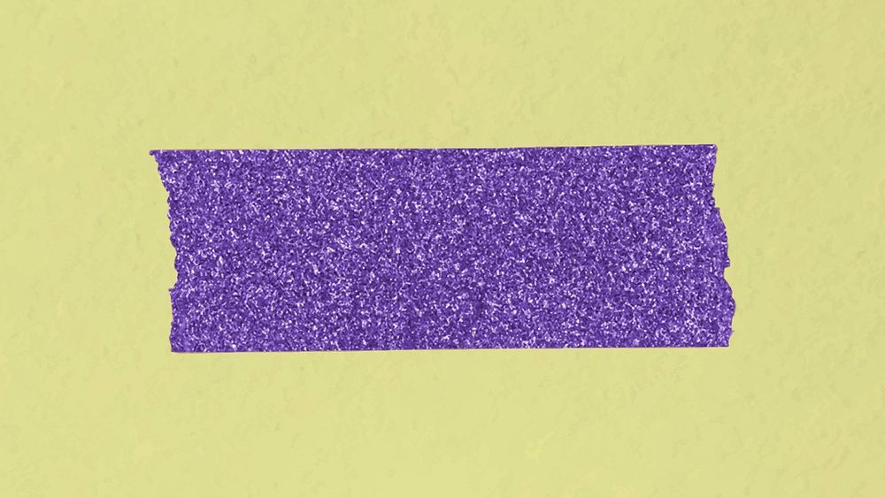 Cute washi tape clipart, purple sparkly design