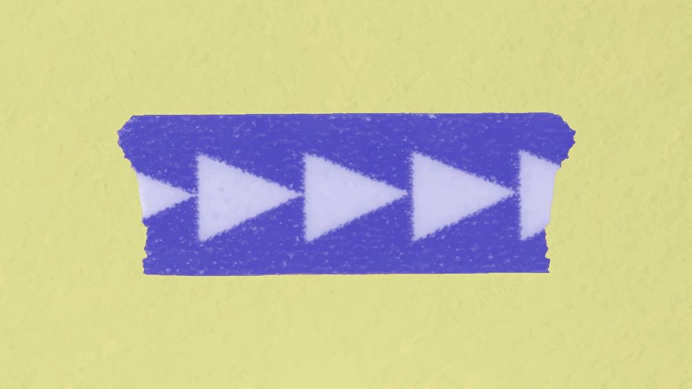 Pattern washi tape clipart, purple arrow pattern design