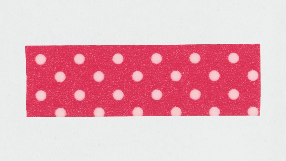 Cute washi tape clipart, purple polka dot pattern design