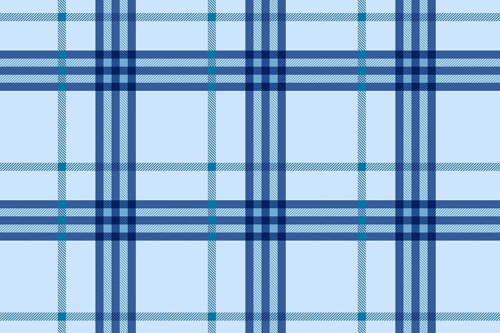 Tartan pattern background, blue traditional design vector