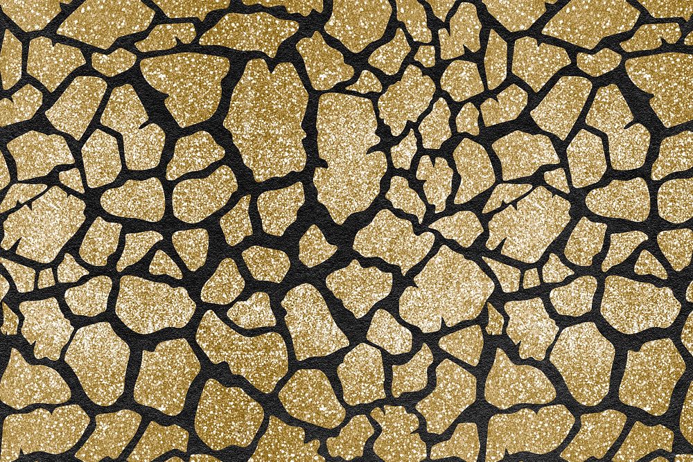 Giraffe pattern gold background image, luxury animal print design