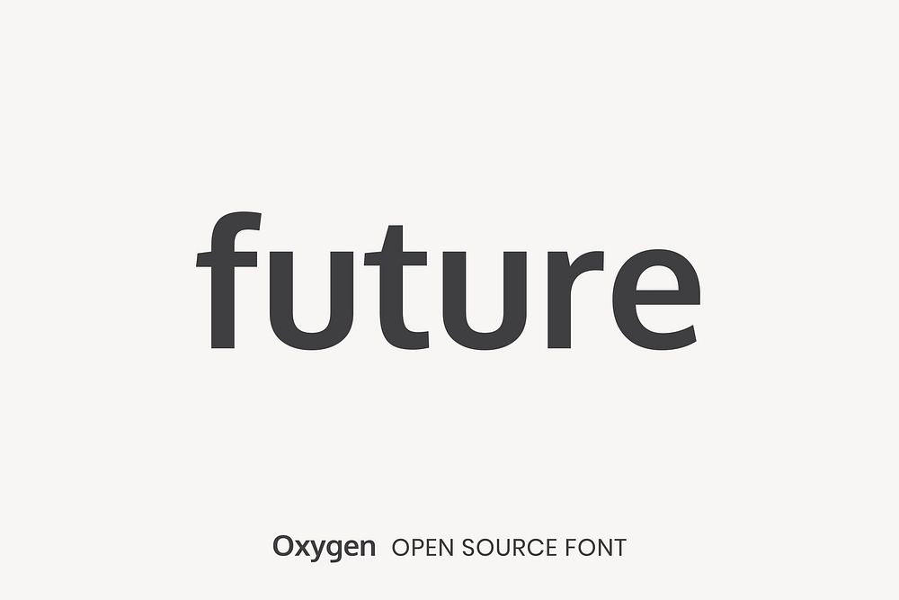 Oxygen Open Source Font by Vernon Adams