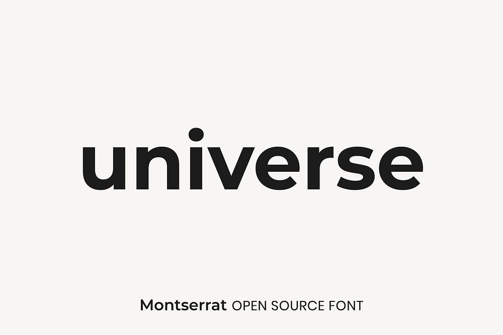 Montserrat Open Source Font by Julieta Ulanovsky, Sol Matas, Juan Pablo del Peral, Jacques Le Bailly