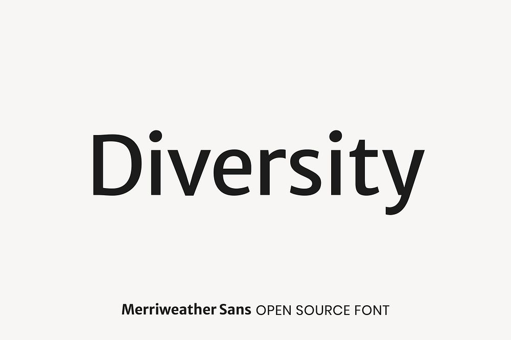 Merriweather Sans Open Source Font by Sorkin Type
