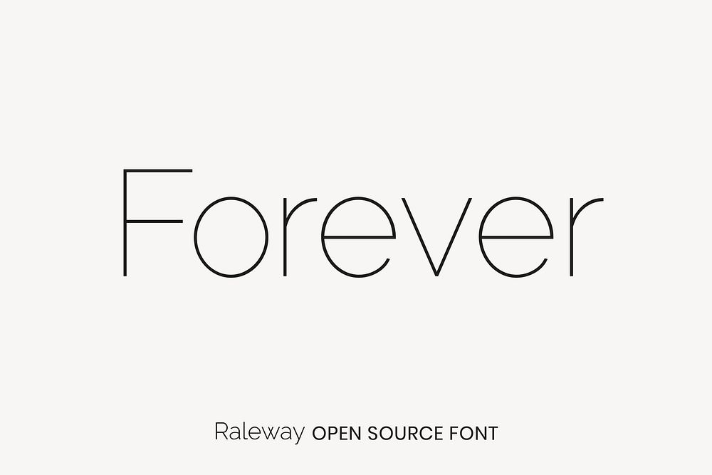 Raleway Open Source Font by Matt McInerney, Pablo Impallari, Rodrigo Fuenzalida