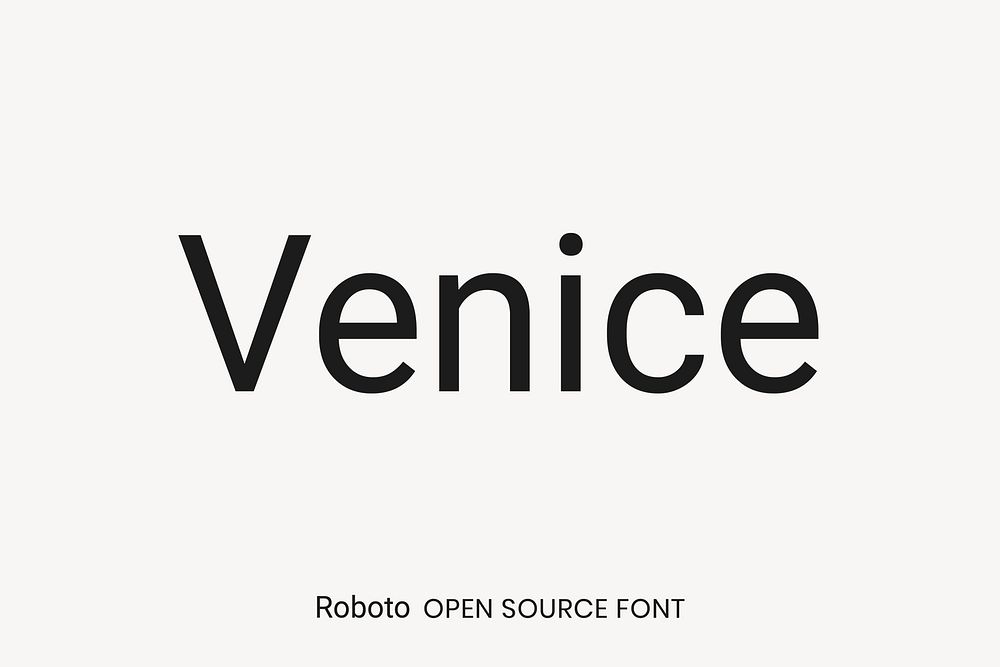 Roboto Open Source Font by Christian Robertson