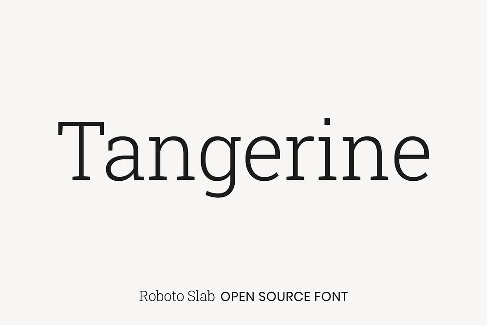Roboto Slab Open Source Font by Christian Robertson