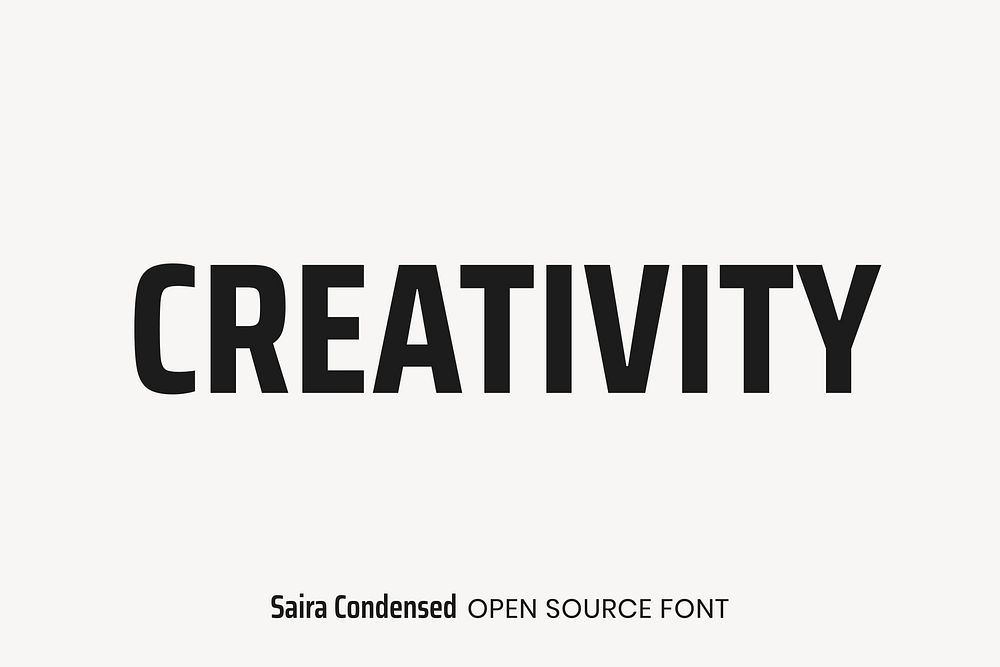 Saira Condensed Open Source Font by Omnibus-Type