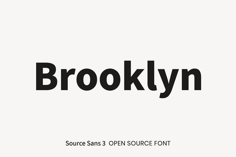 Source Sans 3 Open Source Font by Paul D. Hunt