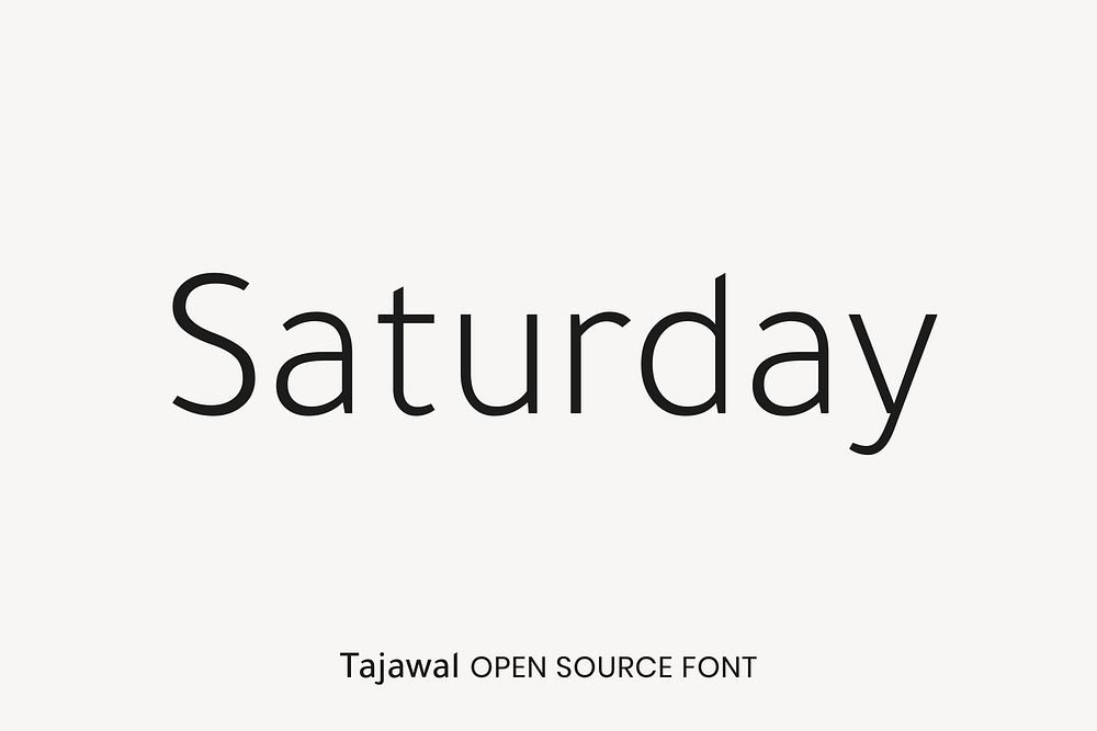 Tajawal Open Source Font by Boutros Fonts, Mourad Boutros, Soulaf Khalifeh
