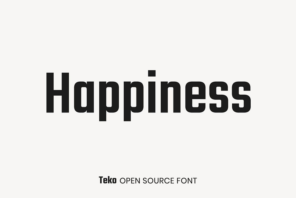 Teko Open Source Font by Indian Type Foundry