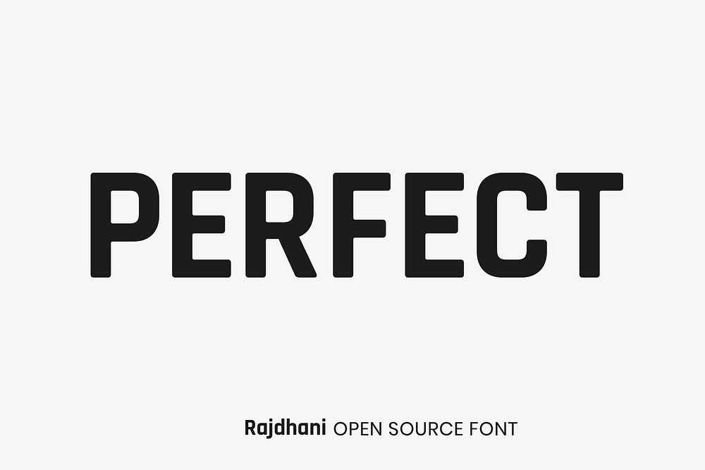 Rajdhani Open Source Font by Indian Type Foundry