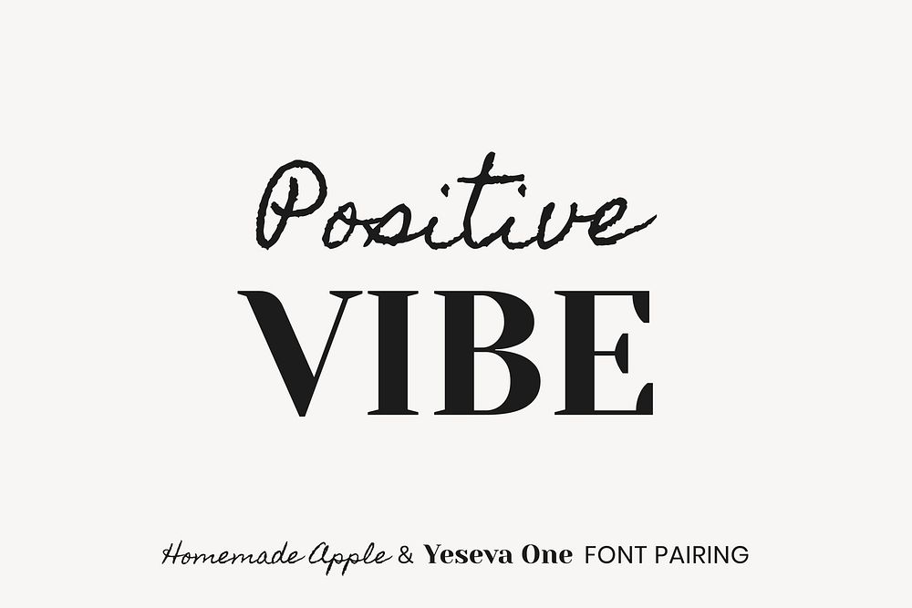 Homemade Apple & Yeseva One Open Source Font Pairing by Font Diner & Jovanny Lemonad