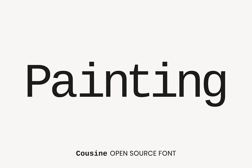 Cousine Open Source Font by Steve Matteson