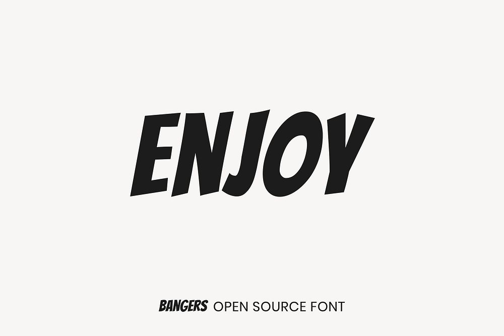 Bangers Open Source Font by Vernon Adams