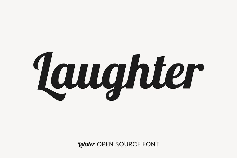 Lobster Open Source Font by Impallari Type & Cyreal