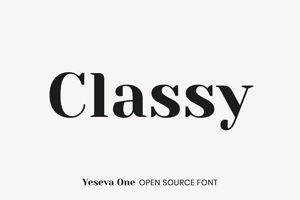 Yeseva One Open Source Font by Jovanny Lemonad