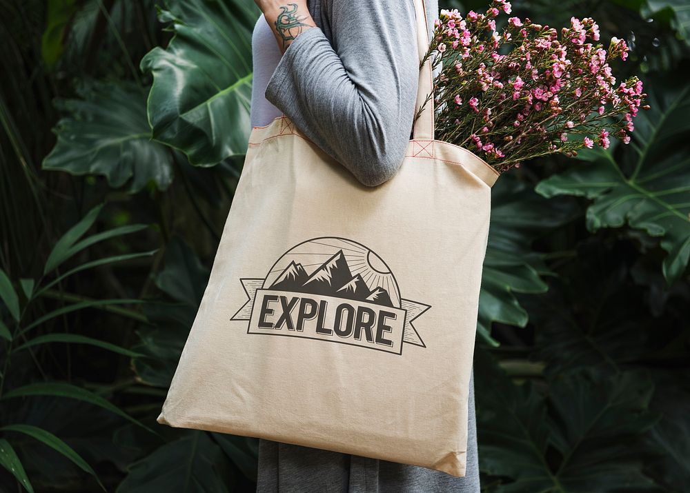 Design space on a tote bag