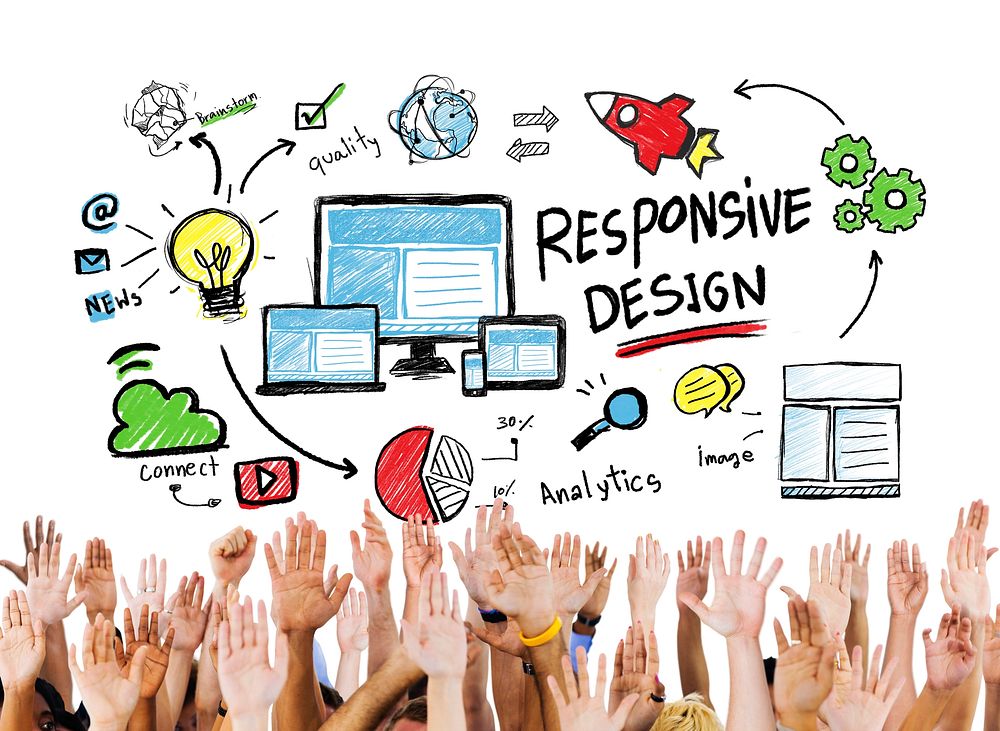 Responsive Design Internet Web Online Hands Volunteer Concept