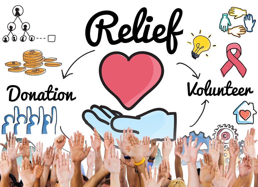 Relief Relaxation Charity Assistance Support Giving Concept
