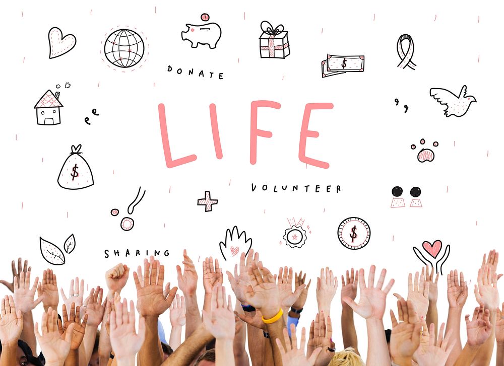 Life Donations Charity Foundation Support Concept