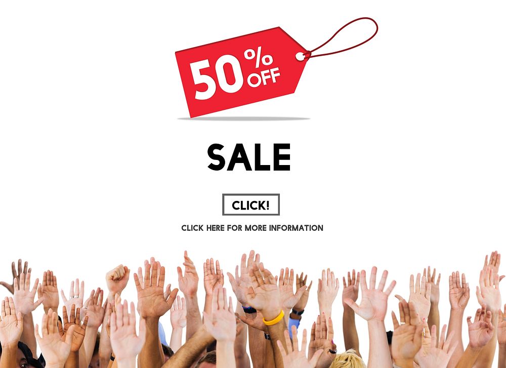 Sale Price Tag Promotion Discount Homepage Concept