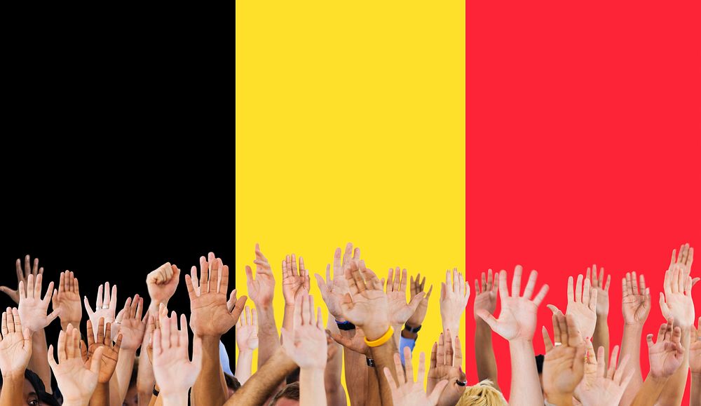 Belgium Flag Country Nationality Liberty Concept