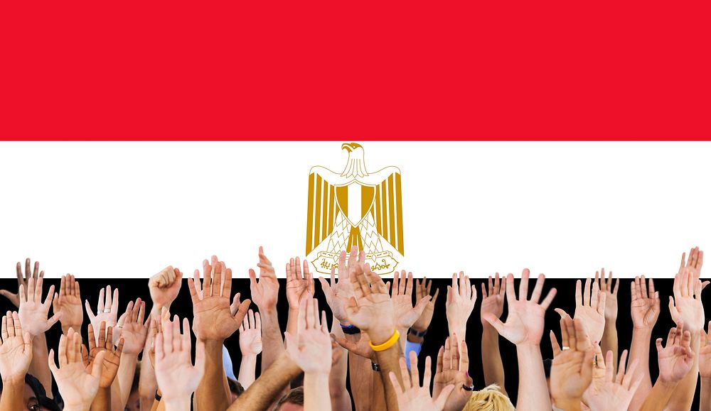Egypt Flag Country Nationality Liberty Concept